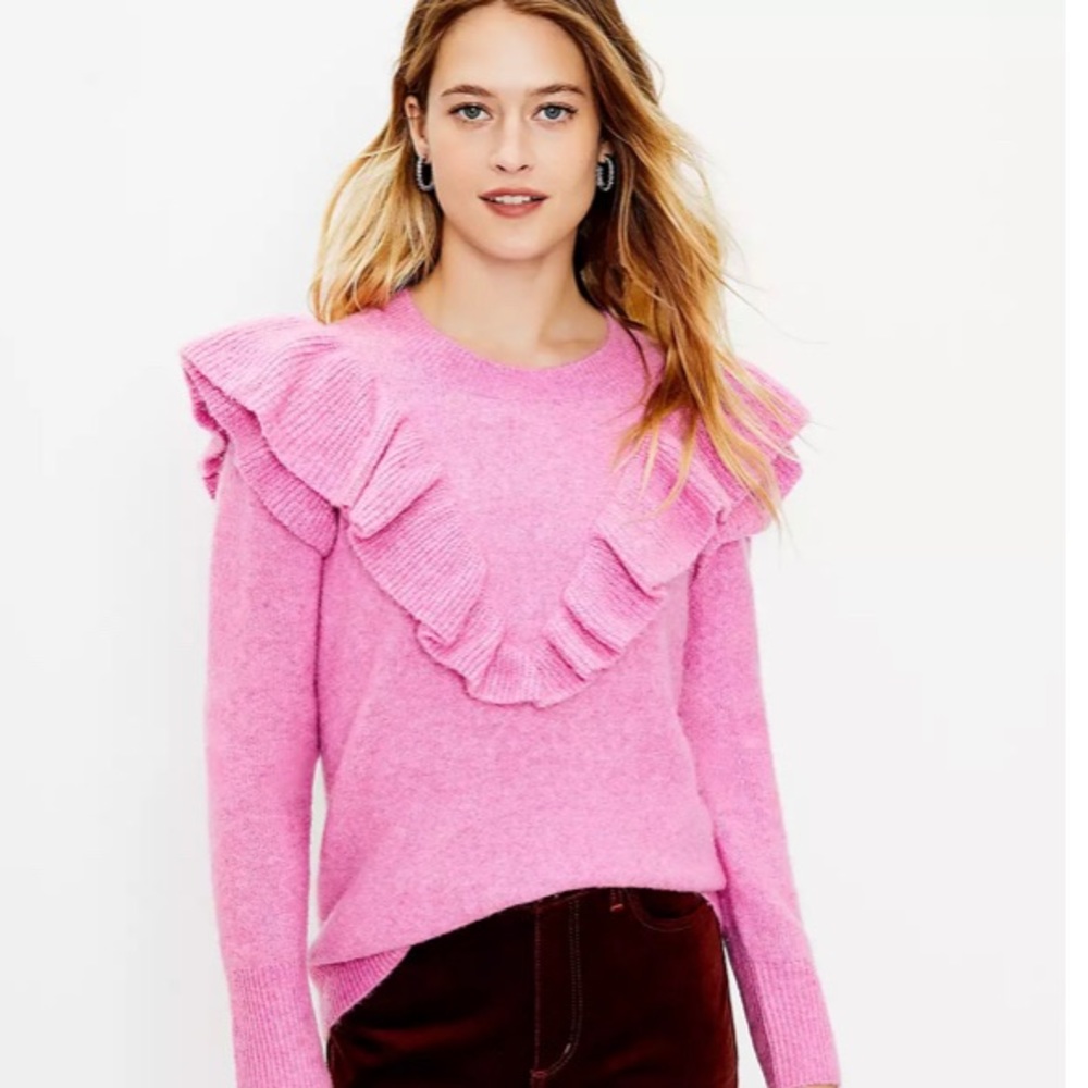 Ann Taylor Loft Pink Sweater - Size L New With Tag